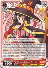 "Crimson Demon" Megumin - KONOSUBA -God’s blessing on this wonderful world! Re:Edit - Weiss Schwarz card