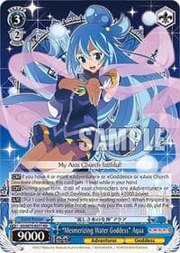 "Mesmerizing Water Goddess" Aqua - KONOSUBA -God’s blessing on this wonderful world! Re:Edit - Weiss Schwarz card