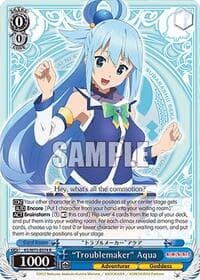 "Troublemaker" Aqua - KONOSUBA -God’s blessing on this wonderful world! Re:Edit - Weiss Schwarz card