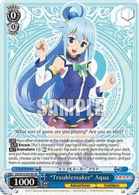 "Troublemaker" Aqua (SR) - KONOSUBA -God’s blessing on this wonderful world! Re:Edit - Weiss Schwarz card