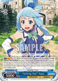 "Setting Out" Aqua - KONOSUBA -God’s blessing on this wonderful world! Re:Edit - Weiss Schwarz card