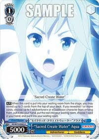 "Sacred Create Water" Aqua - KONOSUBA -God’s blessing on this wonderful world! Re:Edit - Weiss Schwarz card