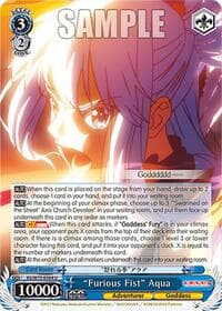 "Furious Fist" Aqua - KONOSUBA -God’s blessing on this wonderful world! Re:Edit - Weiss Schwarz card