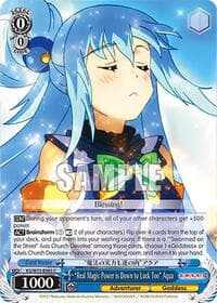 "Real Magic Power is Down to Luck Too" Aqua - KONOSUBA -God’s blessing on this wonderful world! Re:Edit - Weiss Schwarz card