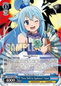 "New Skill to Applause" Aqua - KONOSUBA -God’s blessing on this wonderful world! Re:Edit - Weiss Schwarz card