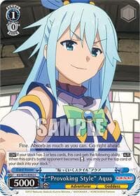 "Provoking Style" Aqua - KONOSUBA -God’s blessing on this wonderful world! Re:Edit - Weiss Schwarz card