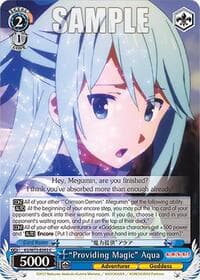 "Providing Magic" Aqua - KONOSUBA -God’s blessing on this wonderful world! Re:Edit - Weiss Schwarz card