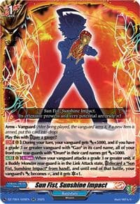 Sun Fist, Sunshine Impact - DZ-TB01: Future Card Buddyfight - Cardfight Vanguard card