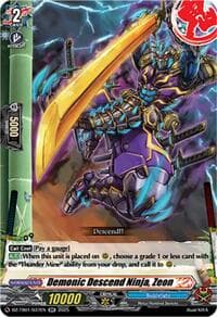 Demonic Descend Ninja, Zeon - DZ-TB01: Future Card Buddyfight - Cardfight Vanguard card