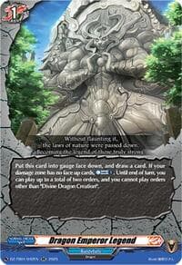 Dragon Emperor Legend - DZ-TB01: Future Card Buddyfight - Cardfight Vanguard card
