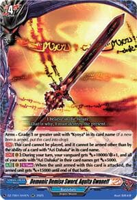 Demonic Demise Sword, Aqulta Gwaneff - DZ-TB01: Future Card Buddyfight - Cardfight Vanguard card