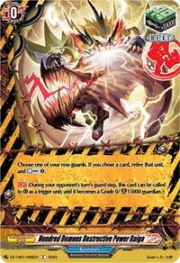 Hundred Demons Destructive Power Raiga - DZ-TB01: Future Card Buddyfight - Cardfight Vanguard card