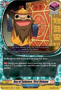 Key of Solomon, First Volume - DZ-TB01: Future Card Buddyfight - Cardfight Vanguard card