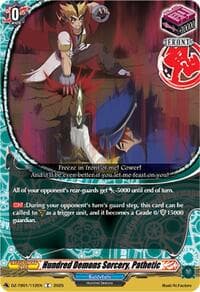 Hundred Demons Sorcery, Pathetic - DZ-TB01: Future Card Buddyfight - Cardfight Vanguard card
