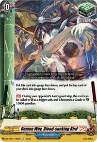 Demon Way, Blood-sucking Bird - DZ-TB01: Future Card Buddyfight - Cardfight Vanguard card