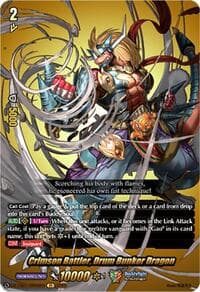 Crimson Battler, Drum Bunker Dragon (BR) - DZ-TB01: Future Card Buddyfight - Cardfight Vanguard card