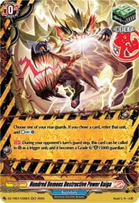 Hundred Demons Destructive Power Raiga (H) - DZ-TB01: Future Card Buddyfight - Cardfight Vanguard card