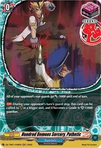 Hundred Demons Sorcery, Pathetic (H) - DZ-TB01: Future Card Buddyfight - Cardfight Vanguard card
