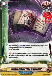 Hundred Demons' Tome of Judgement (H) - DZ-TB01: Future Card Buddyfight - Cardfight Vanguard card