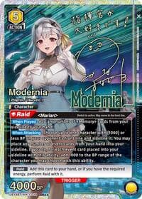 Modernia (019) (SR**) - UE14BT: GODDESS OF VICTORY: NIKKE - Union Arena card