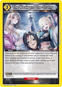 The Weak and the Strong - UE14BT: GODDESS OF VICTORY: NIKKE - Union Arena card