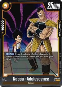Nappa : Adolescence - Saiyan's Pride - Dragon Ball Super: Fusion World card