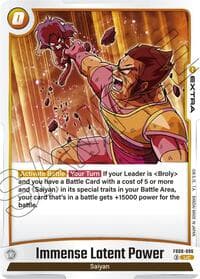 Immense Latent Power - Saiyan's Pride - Dragon Ball Super: Fusion World card