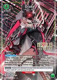 Drake (087) (R*) - UE14BT: GODDESS OF VICTORY: NIKKE - Union Arena card