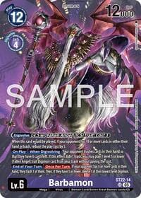 Barbamon - Starter Deck 22: Amethyst Mandala Advanced Deck Set - Digimon Card Game card