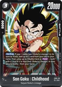 Son Goku : Childhood - Saiyan's Pride - Dragon Ball Super: Fusion World card