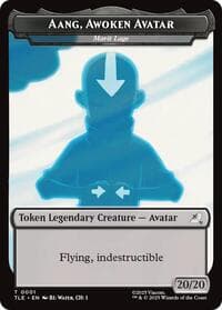 Aang, Awoken Avatar - Marit Lage // Treasure Double-Sided Token - Avatar: The Last Airbender: Eternal-Legal - Magic: The Gathering card