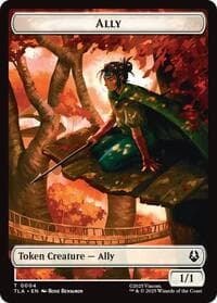 Ally (0004) // Clue (0015) Double-Sided Token - Avatar: The Last Airbender - Magic: The Gathering card