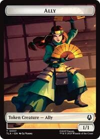 Ally (0007) // Clue (0018) Double-Sided Token - Avatar: The Last Airbender - Magic: The Gathering card