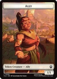 Ally (0008) // Clue (0016) Double-Sided Token - Avatar: The Last Airbender - Magic: The Gathering card