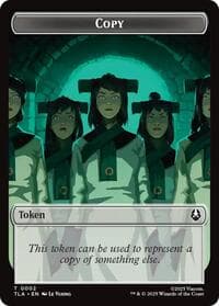 Copy (0002) // Soldier (0011) Double-Sided Token - Avatar: The Last Airbender - Magic: The Gathering card