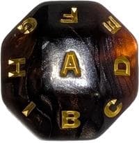 Secret Lair Countdown Kit: An Encyclopedia of Magic Spindown Die (A-Z) - Wizards of the Coast Dice - Life Counters card