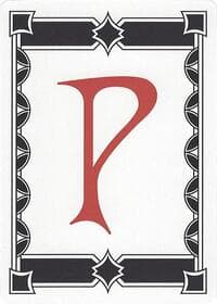 Letter Card - P - Secret Lair Countdown Kit - Magic: The Gathering card