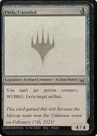 Phila, Unsealed (Reprint) - Un-Known Event Playtest Cards - Magic: The Gathering card