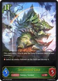 Awakened Gaia - BP12: Worldreaver’s Descent - Shadowverse: Evolve card
