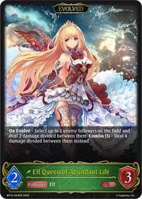 Elf Queen of Abundant Life (Evolved) - BP12: Worldreaver’s Descent - Shadowverse: Evolve card