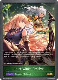 Intertwined Resolve - BP12: Worldreaver’s Descent - Shadowverse: Evolve card
