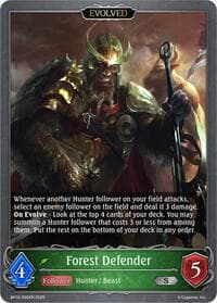 Forest Defender (Evolved) - BP12: Worldreaver’s Descent - Shadowverse: Evolve card