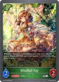 Windfall Fay - BP12: Worldreaver’s Descent - Shadowverse: Evolve card