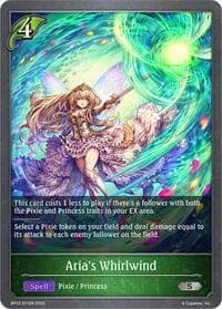 Aria's Whirlwind - BP12: Worldreaver’s Descent - Shadowverse: Evolve card