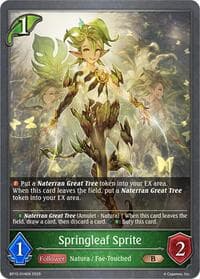 Springleaf Sprite - BP12: Worldreaver’s Descent - Shadowverse: Evolve card