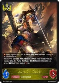 Lecia, Sky Saber - BP12: Worldreaver’s Descent - Shadowverse: Evolve card