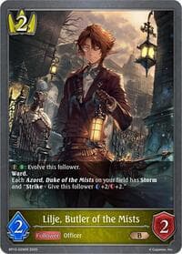Lilje, Butler of the Mists - BP12: Worldreaver’s Descent - Shadowverse: Evolve card