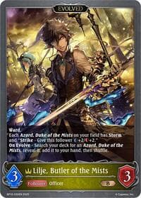 Lilje, Butler of the Mists (Evolved) - BP12: Worldreaver’s Descent - Shadowverse: Evolve card