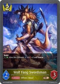 Wolf Fang Swordsman - BP12: Worldreaver’s Descent - Shadowverse: Evolve card