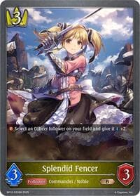 Splendid Fencer - BP12: Worldreaver’s Descent - Shadowverse: Evolve card